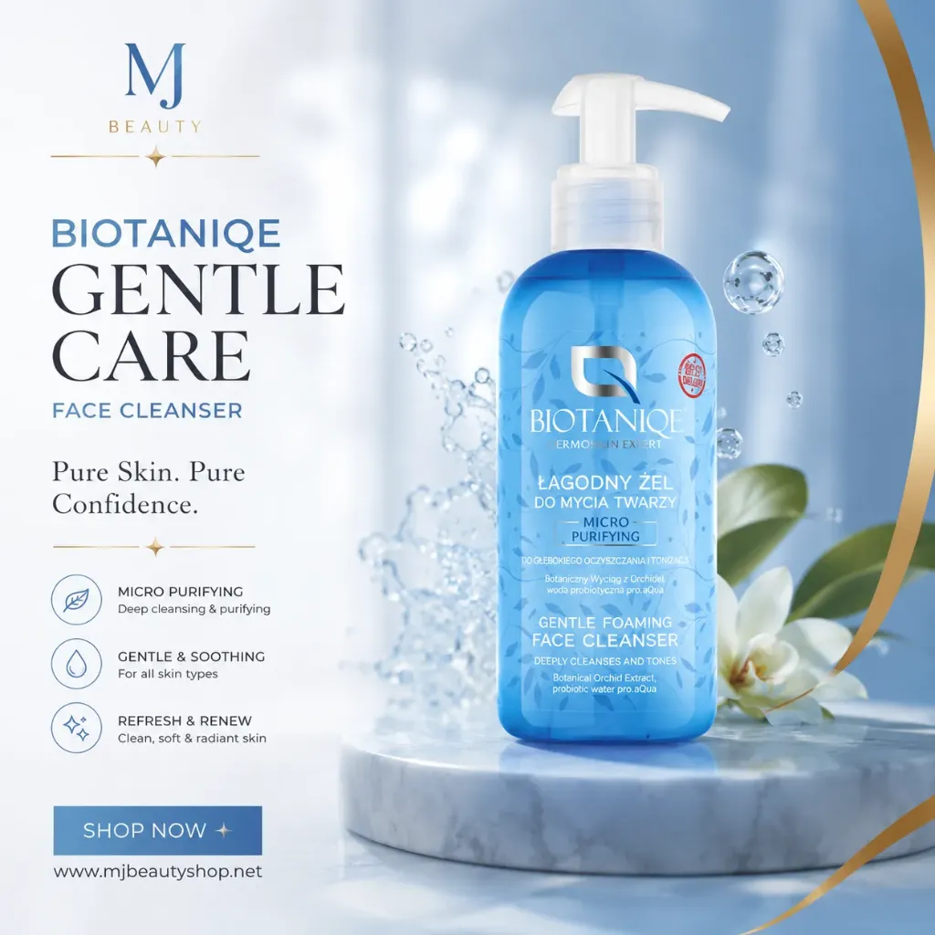 Gentle Foaming Facial Cleanser 200ML, for day and night use, suitable for all skin types